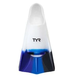 TYR Stryker Silicone Swim Fins 12 TYR Stryker Silicone Swim Fins -Sport Blue Motion lfstrkr xxlarge