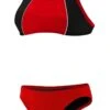 RISE Solid Poly Splice Bikini 1 RISE Solid Poly Splice Bikini -Sport Blue Motion lgs23 front red black1