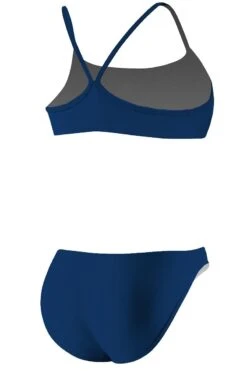RISE Solid Poly Workout Bikini -Sport Blue Motion lgs26 navy back