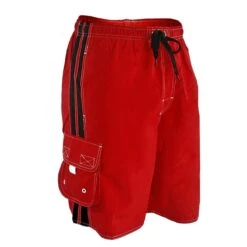 RISE Solid Splice Board Short -Sport Blue Motion lgs45 front red