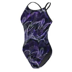 RISE Sandies Female Helix Poly Swimsuit -Sport Blue Motion lgs47 15p