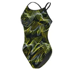 RISE Sandies Female Helix Poly Swimsuit -Sport Blue Motion lgs47 15y