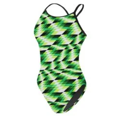RISE Sandies Female Swerve Poly Swimsuit -Sport Blue Motion lgs47 16g