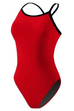 RISE Solid Poly Color Trim H-Back -Sport Blue Motion lgs64 front red navy 1 copy