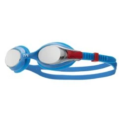 TYR Kids' Swimple Mirrored Goggle 7 TYR Kids' Swimple Mirrored Goggle -Sport Blue Motion lgswm 793 main01