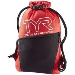 TYR Alliance Waterproof Sackpack 10 TYR Alliance Waterproof Sackpack -Sport Blue Motion lwetdryd red 1 1