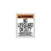 No Lifeguard On Duty Sign -Sport Blue Motion no lifeguard on duty sign 1 1