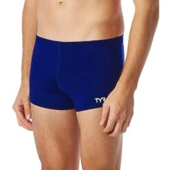 TYR Men's Solid Square Leg -Sport Blue Motion ssqu1a 425 alt05 1