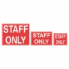 Staff Only Sign -Sport Blue Motion staff only sign