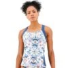 Pressed Flowers Lola Tank -Sport Blue Motion tlopfl7a