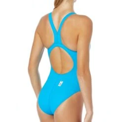 TYR Thresher Aeroback Swimsuit -Sport Blue Motion tpsa6 blue grey back r