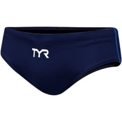 TYR Thresher Racer Swimsuit 10 TYR Thresher Racer Swimsuit -Sport Blue Motion tpsr6a navy blue front