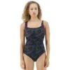 TYR Blackout Camo Square Neck Controlfit Swimsuit 1 TYR Blackout Camo Square Neck Controlfit Swimsuit -Sport Blue Motion tsqrbc7a