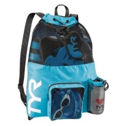 TYR Big Mesh Mummy Backpack -Sport Blue Motion tyr big mesh mummy backpack 20