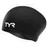 TYR Long Hair Wrinkle-free Swim Cap 1 TYR Long Hair Wrinkle-free Swim Cap -Sport Blue Motion tyr long hair wrinkle free swim cap