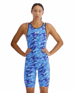 TYR Venzo Camo Closed Back -Sport Blue Motion vzccb6a 279 main01