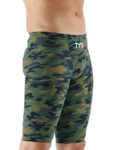 TYR Venzo Camo High Waist Jammer -Sport Blue Motion vzchw6a venzo camo high waist jammer green 2