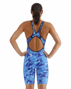 TYR Venzo Camo Open Back -Sport Blue Motion vzcob6a 279 main02